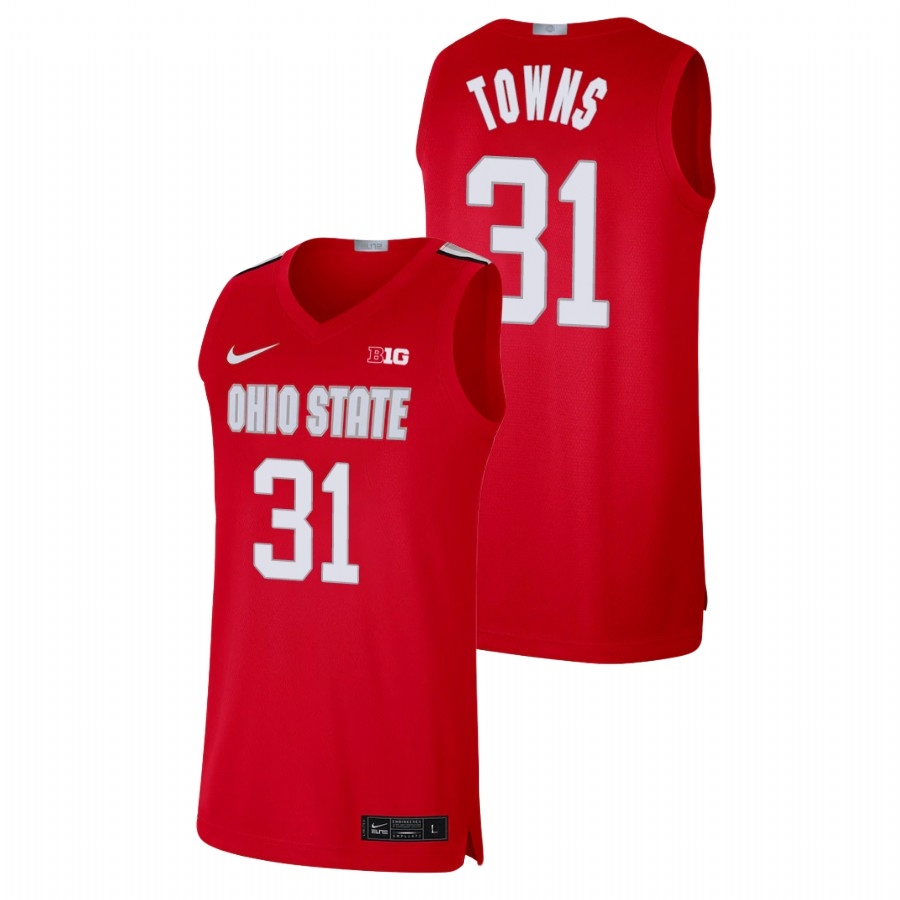 Ohio State Buckeyes Men's NCAA Seth Towns #31 Scarlet Alumni Limited College Basketball Jersey WTN5149ZO